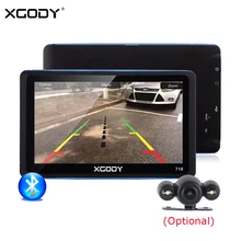 XGODY 7 дюймов Автомобильный gps навигатор 128 МБ 8 Гб FM Bluetooth Сенсорный экран gps навигация обратная камера СБ нав Навител Бесплатная Европа карта