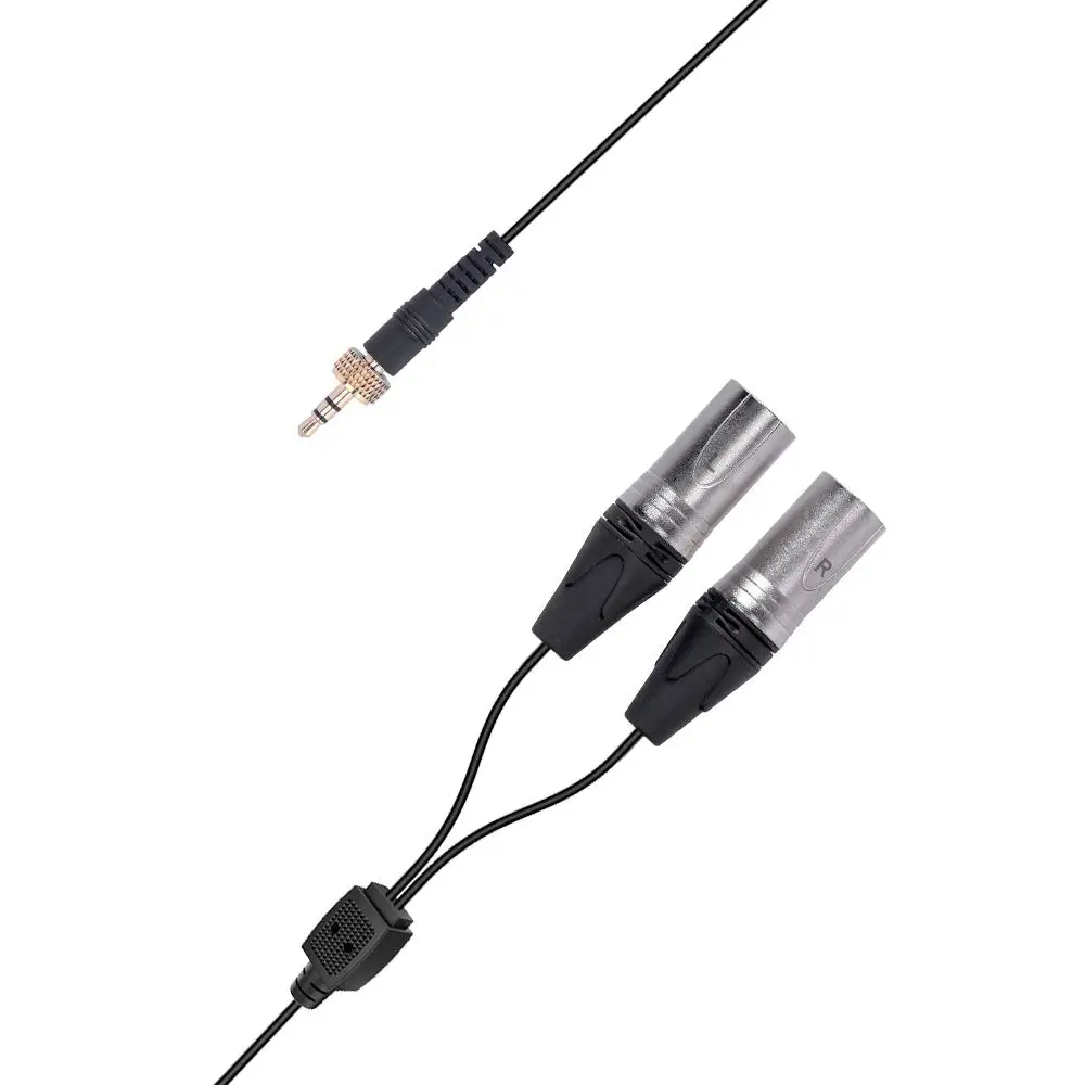 Comica CVM DS XLR 3 5 мм TRS к двойному стерео аудио выход кабель для беспроводной петличный