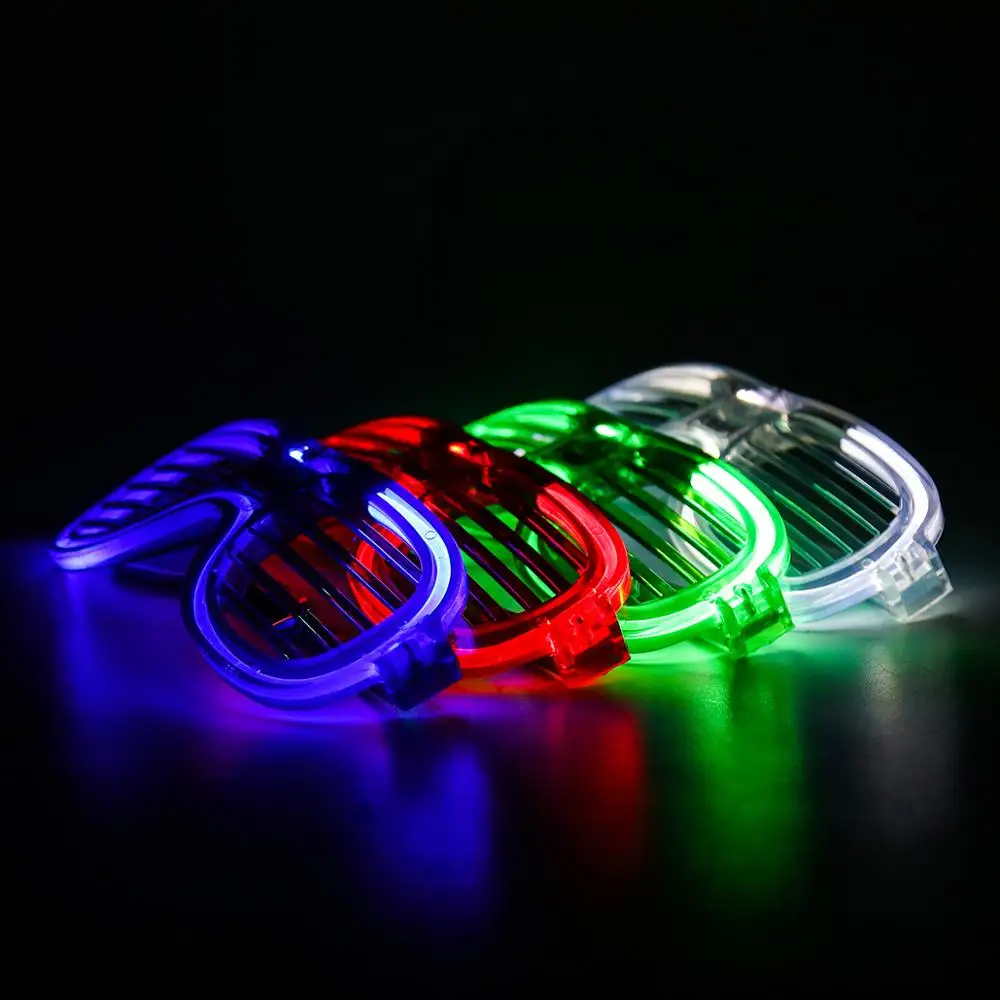 (Фиксированная смесь) пластик + светодиодные очки танцевальные реквизиты 16x6. 5 см-1 группа (4)