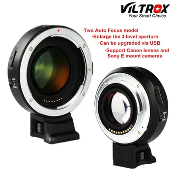 

Viltrox EF-E II Auto Focus Reducer Speed Booster Lens Adapter for Canon EF EOS Lens to Sony Camera A6400 A6500 A6300 A6000