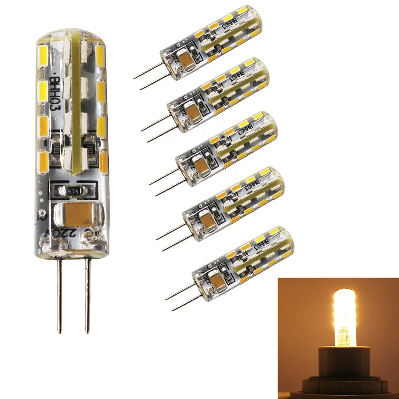 

5x Lampada LED G4 Lamp 220V 2.5W AC220V G4 LED bulb 32 SMD 3014 Replace 25w Halogen Light 360 Beam Angle,Warm White