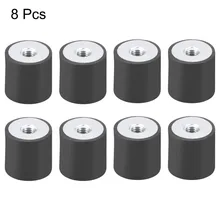 UXCEL 8PCS Rubber Mounts M4/5/6 Thread Female Vibration Isolators Replaces Anti Vibration Pad Flat Silentblock Base Block Dowel hot gczw rubber anti vibration isolator absorber base foot pad 20pcs black