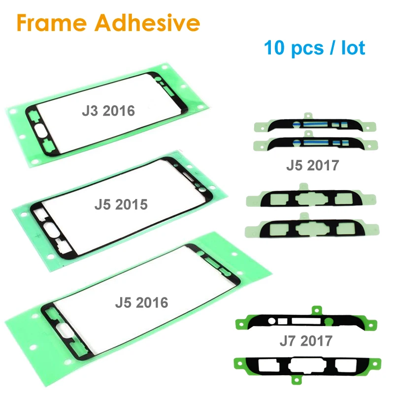 

Precut Midde Frame Adhesive Tape for Samsung Galaxy J3 J5 J7 Prime 2015 2016 2017 LCD Screen 10pcs/lot