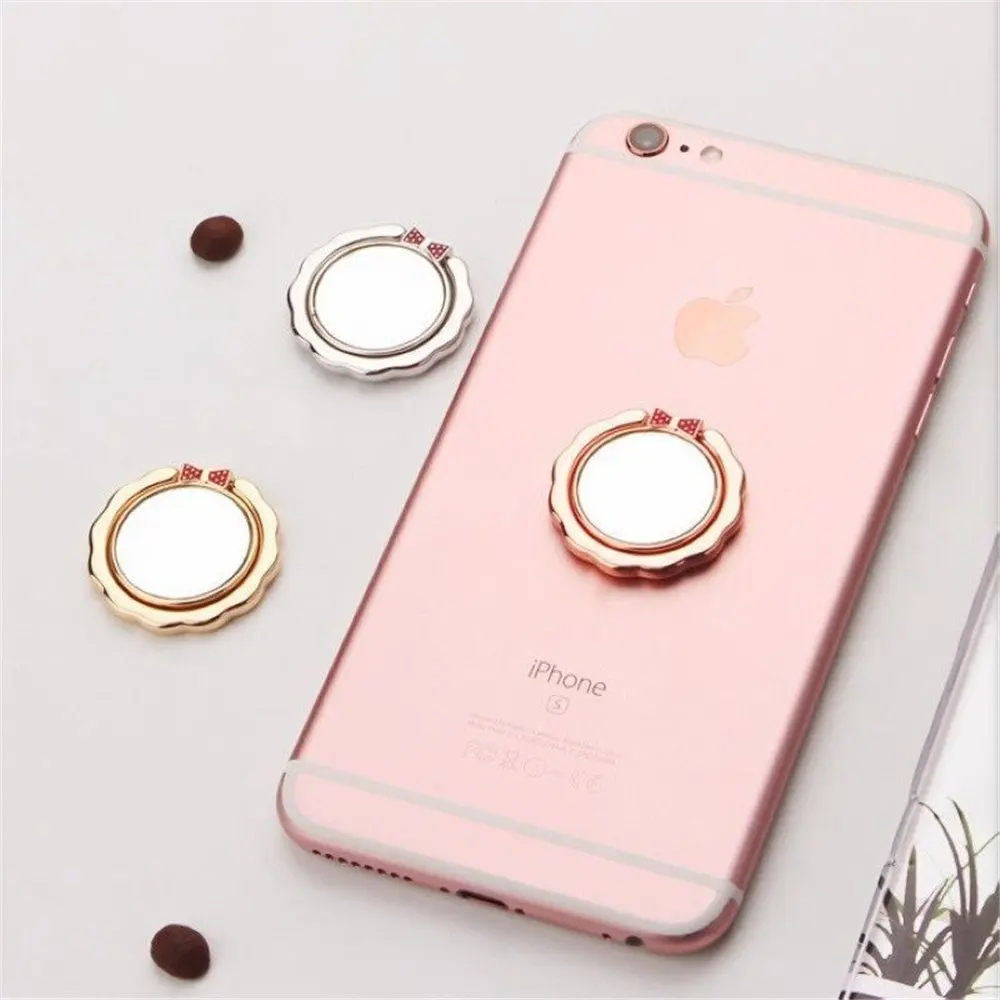 2 in 1 Mirror Finger Ring Holder for Samsung S9 360 Degree Mount Holder Stand Mobile Phone Finger Phone Stand for iPhone X 8 7 6