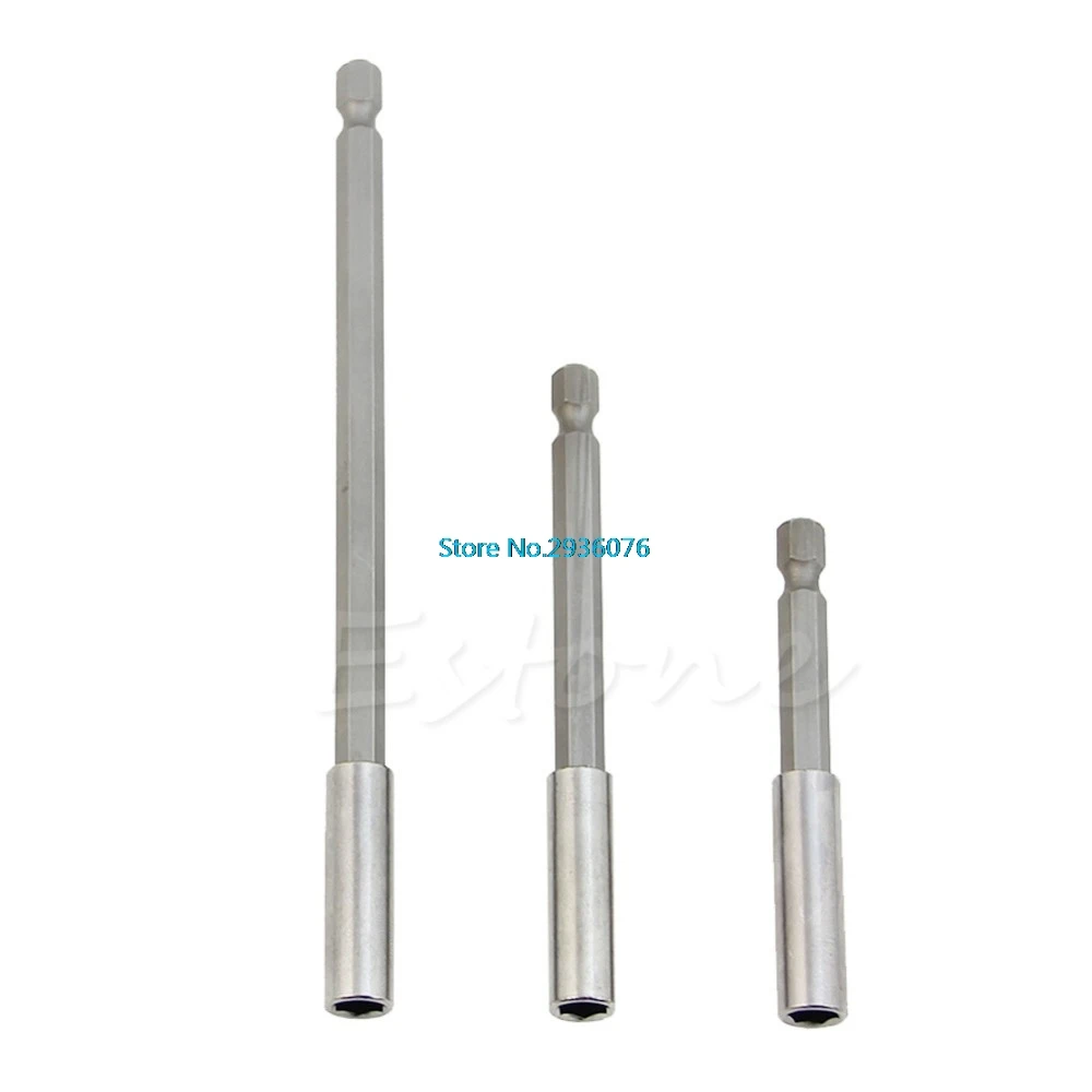 

Screwdriver Extension 75/100/150mm 1/4 Hex Quick Release Magnetic Screwdriver Extension Bit Holder MY18_35
