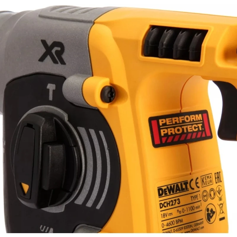 Перфоратор аккумуляторный DeWalt DCH273P2 (18 В, Li-Ion аккумулятор, максимальный диаметр сверления по дереву 26 мм, по металлу 13 мм, по бетону 24 мм, патрон SDS Plus, подсветка рабочей зоны, реверс)