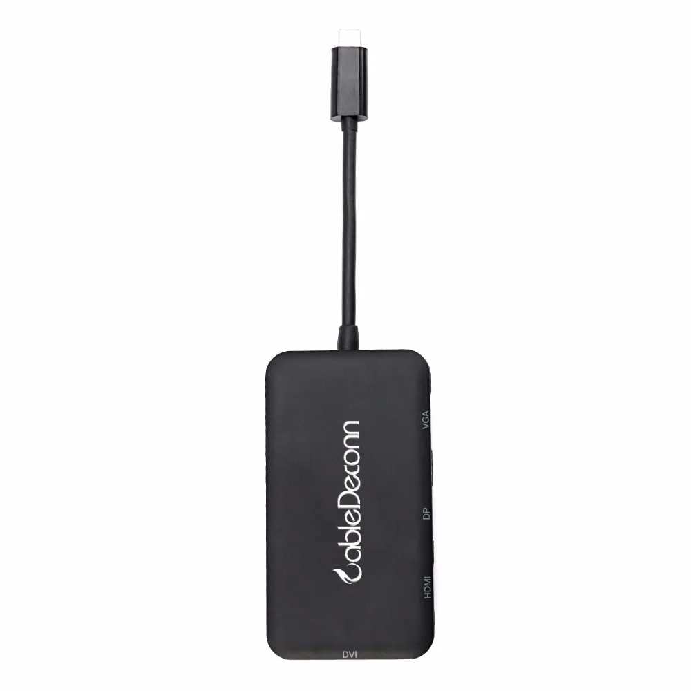 Usb c vga hdmi Thunderbolt док станция концентратор Type к HDMI DVI DP VGA кабель для Macbook Pro 2017 HuaWei Mate 10