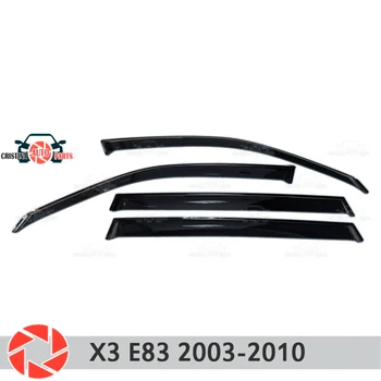

Window deflector for BMW X3 E83 2003-2010 rain deflector dirt protection car styling decoration accessories molding