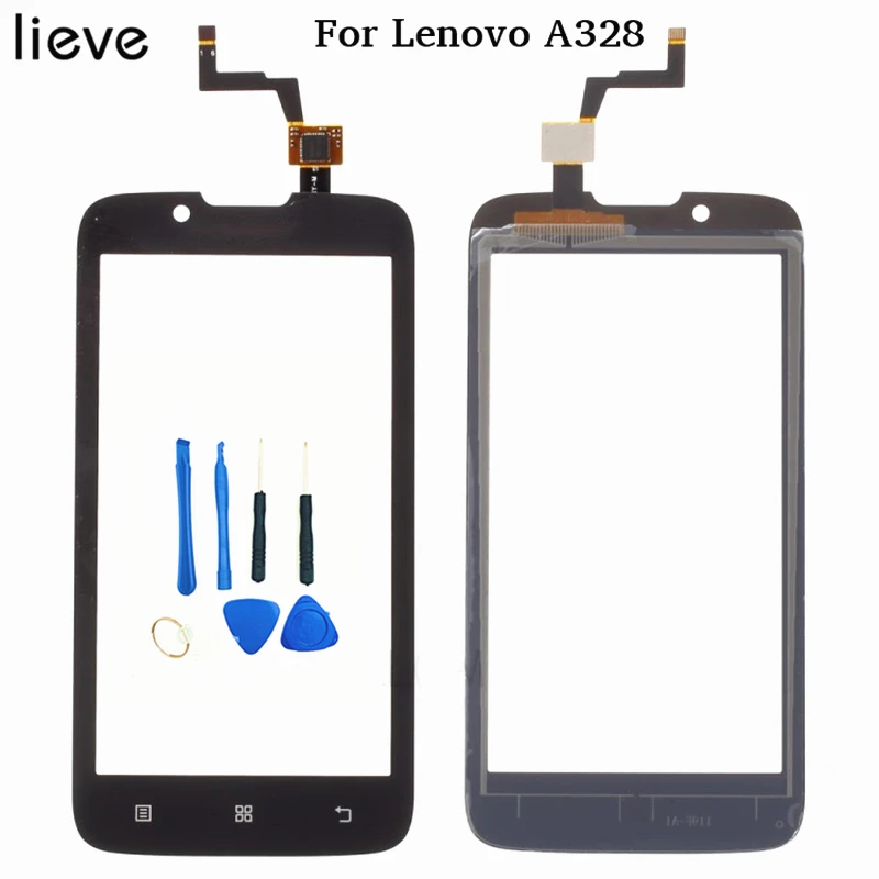 For Lenovo A328 a 328 4.5'' 100% test mobile screen front glass digitizer touch panel replacement sensor with free tools