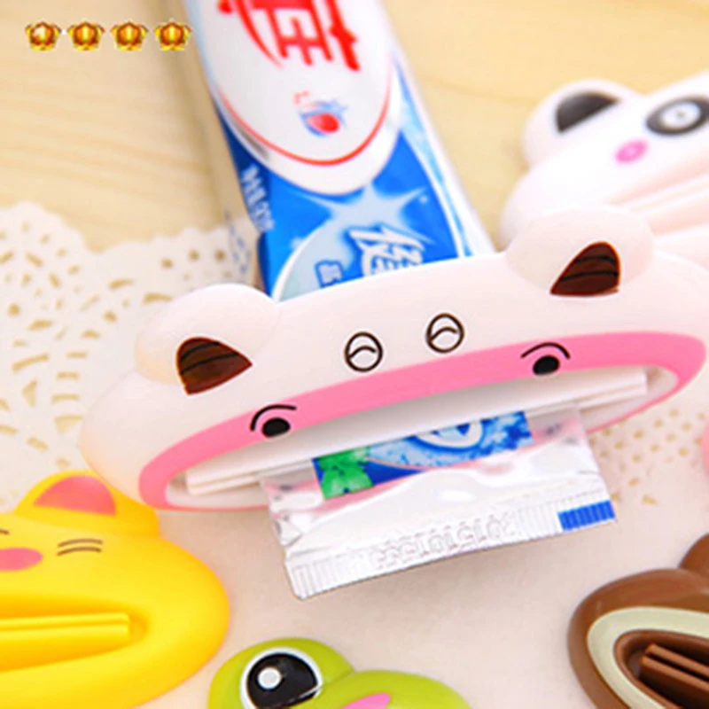Корейская креативная Мода Мультфильм руководство Зубная паста экструдер 2508 дома мыть молоко экструдер
