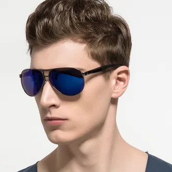

Retro Fashion Sunglasses Polarized Mirror Pilot Style Yurt Sunglasses Men Outdoor Classic Polarised Glasses Sunglasses