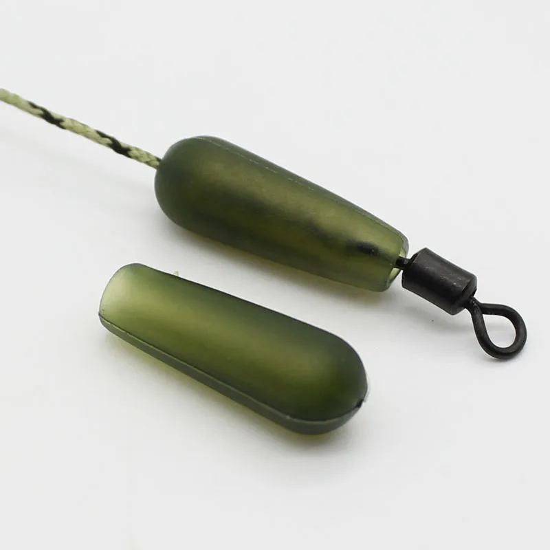 Cuentas de amortiguación para pesca de carpa, abalorios de suave, amortiguadores para rotuladores, accesorios de configuración, 100 Uds. - Hilosyanzuelos