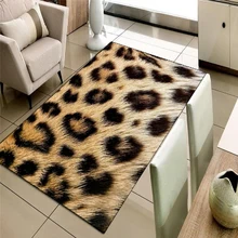 Else коричневый желтый леопард животных мех 3d принт нескользящие микрофибры гостиной декоративные современные моющиеся области коврик