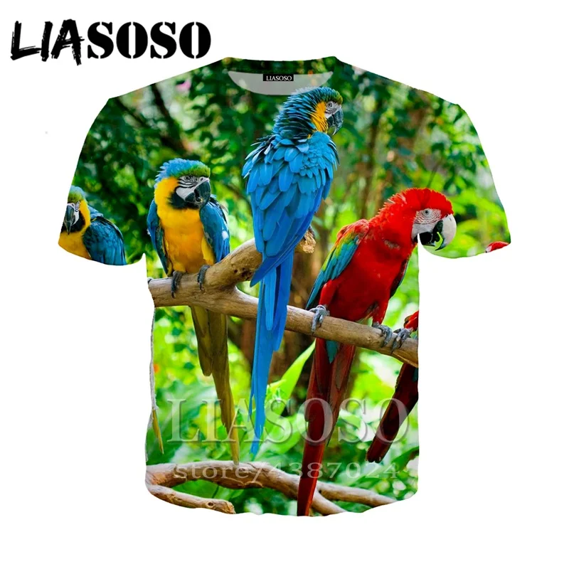 

LIASOSO Men/Women 3D print casual tshirt sparrow animal bird t-shirt hoodie Harajuku Parrot t shirt/Hoodies/Sweatshirt D689