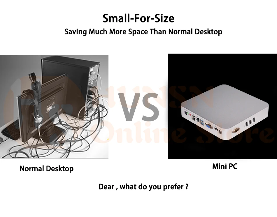 Безвентиляторный мини ПК, Intel Celeron N3150, Windows 10/Ubuntu, серебристый, [HUNSN BM06], (WiFi/VGA/1 HDMI/4USB3. 0/2USB2. 0/1LAN/2COM)