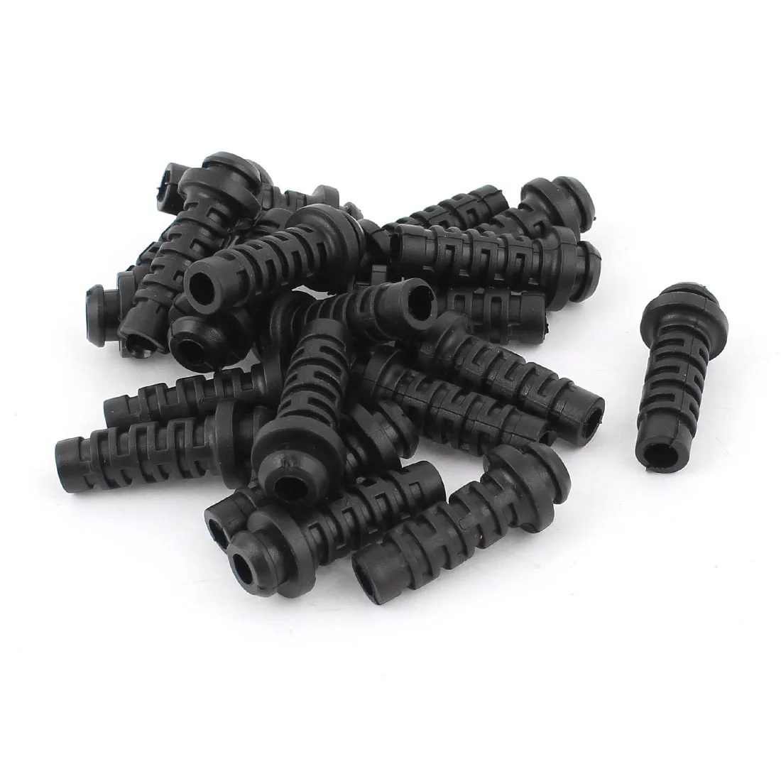 

UXCELL 20Pcs 27Mmx7mmx4mm Micro Rubber Strain Relief Cord Boot Protector Cable Wire Sleeve Hose For Cellphone Charger