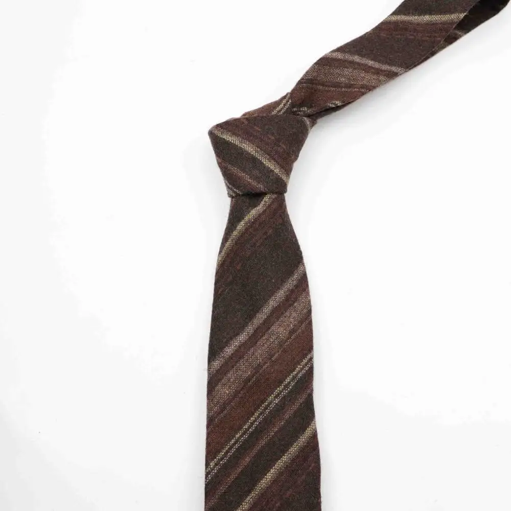 Сатурна кольца полосатый 50% шерстяной галстук 7 см модный галстук мужской смокинг вечерние прибор для ужина Бизнес подарок высокое качество - Цвет: 3