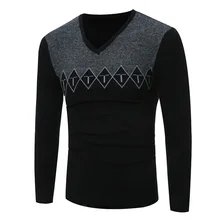 В Весна и осень Для мужчин повседневная мода свитер Для мужчин S свитер тонкий молодых студентов