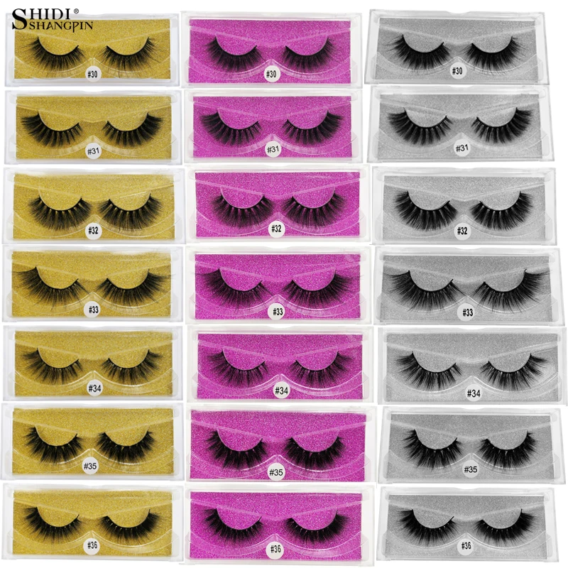 

SHIDISHANGPIN Natrual 3D Mink Eyelashes Reasuble Mink False Eyelashes Natrual Long 3D Lashes Fluffy Makeup Full Strip Lashes