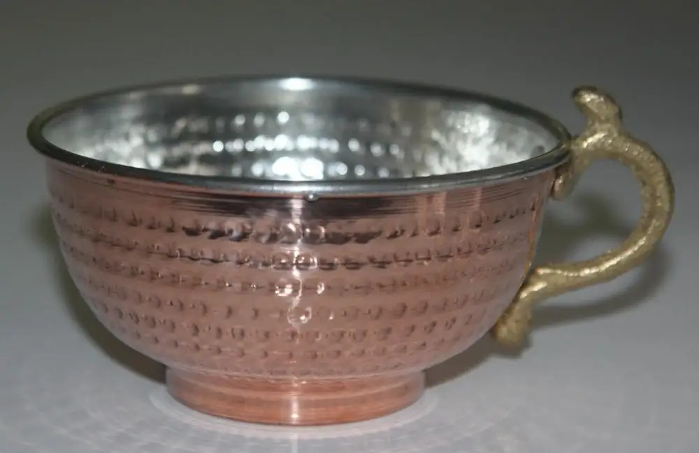 

Copper Shaving Bowl / Mug / Cup with handle, for Shaving Brush track