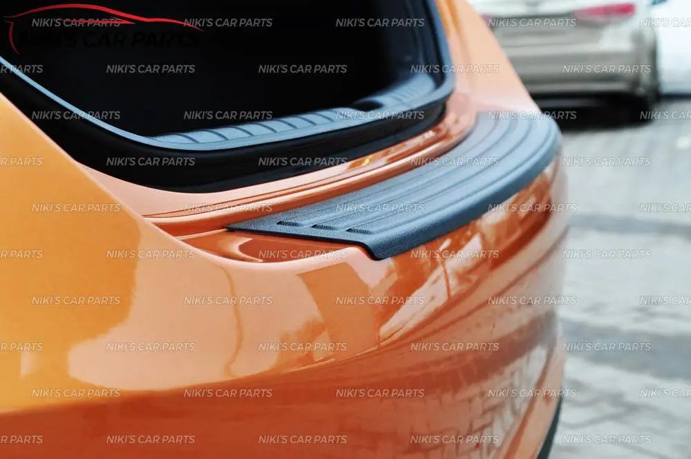 Защитная пластина заднего бампера для hyundai Solaris-пластик ABS Защитная Накладка порога автомобиля