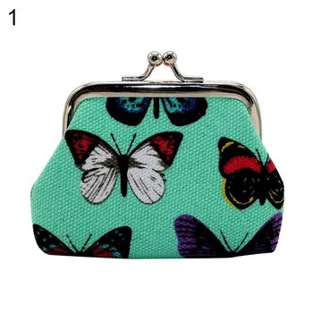 

Retro Girl Mini Lightweight Kiss Lock Butterfly Cash Coin Storage Purse Wallet