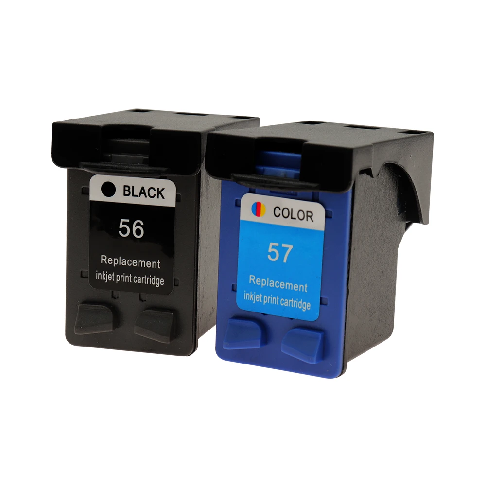 

Compatible Black 56 Color 57 XL Ink Cartridge Replacement for HP 56 57 HP56 HP57 Deskjet 2100 220 450 5510 5550 5552 7150 7350