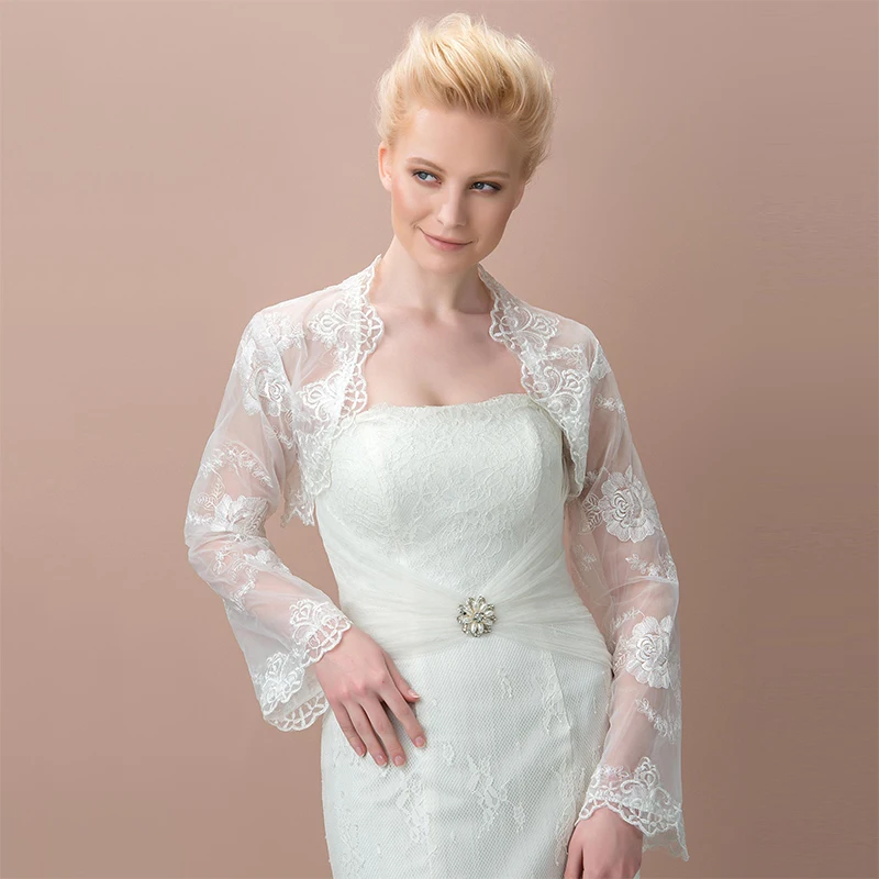 long sleeve wedding jacket