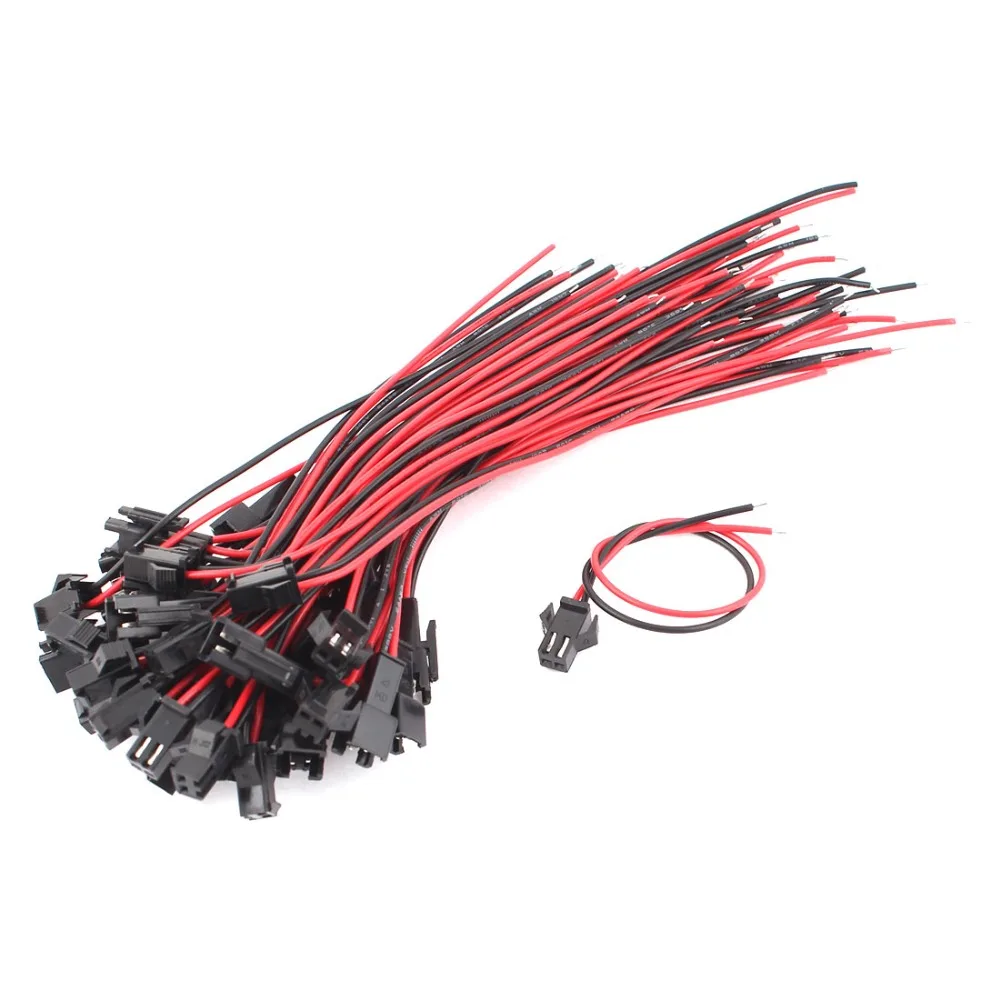 20 Pairs 2 Terminal Male Female Connector EL Wire Cable Cord 10cm For