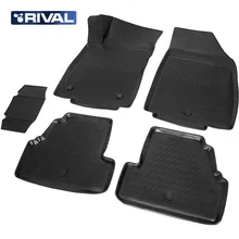 Для Opel Mokka 2012- Коврики 3D в салон 5 шт./компл. полиуретан Rival 14206001