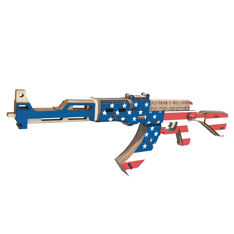 AK47 submachine gun деревянный набор моделей diy Детская игрушка n scale пистолет для взрослых