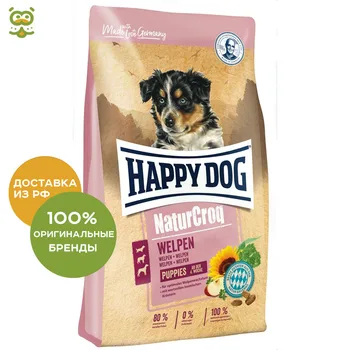

Happy Dog Premium NaturCroq Puppies puppy food of all breeds, Bird, 15 kg.