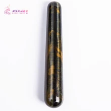 HIMABM Blue Tiger Eye Wand Reflexology Massage Crystal Energy Healing HIMABM Blue Tiger Eye Wand Reflexology Massage Crystal Energy Healing