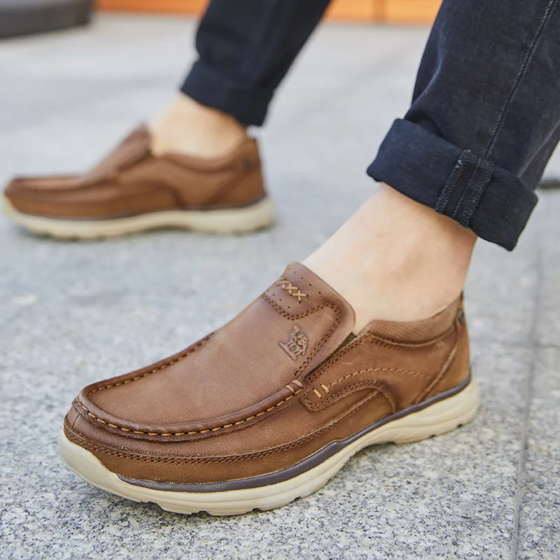 CAMEL High Quqlity Men Shoes Autumn Genuine Leather England Trend Male Footwear Set Foot Men's Casual Shoes Herenschoenen CAMEL High Quqlity Men Shoes Autumn Genuine Leather England Trend Male Footwear Set Foot Men's Casual Shoes Herenschoenen