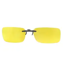 Easunisex прозрачный желтый Пластик поляризованные линзы Солнечный щит Стекло Солнцезащитные очки для женщин
