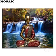 На заказ, 5D, DIY, частная, фото, Будда алмазная живопись, мозаика Алмазная вышивка, вышивка крестом, ремесла, памятный подарок B128