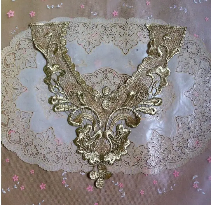 1 шт. Цветочная вышивка 29 х31 см|lace collar|lace sewingcollar fabric |