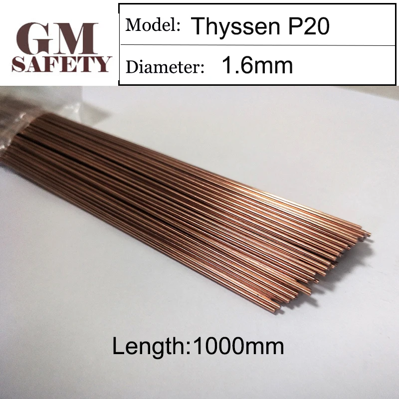 

1KG/Pack Thyssen P20 1.6mm TIG Plastic Welding wires&Repairing Mould for Argon arc Brazing Plastic GM0492