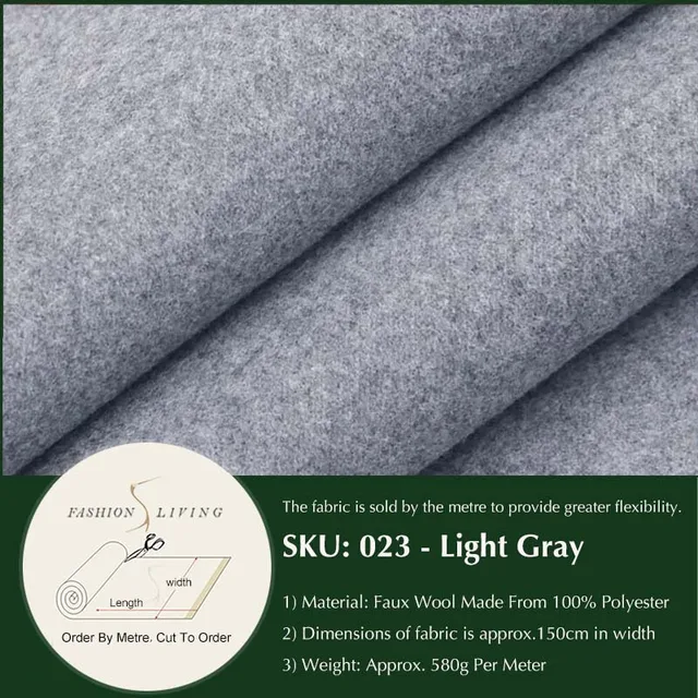 150cm Wide Faux Wool Apparel Fashion Fabric Double Faced Fleece Coat