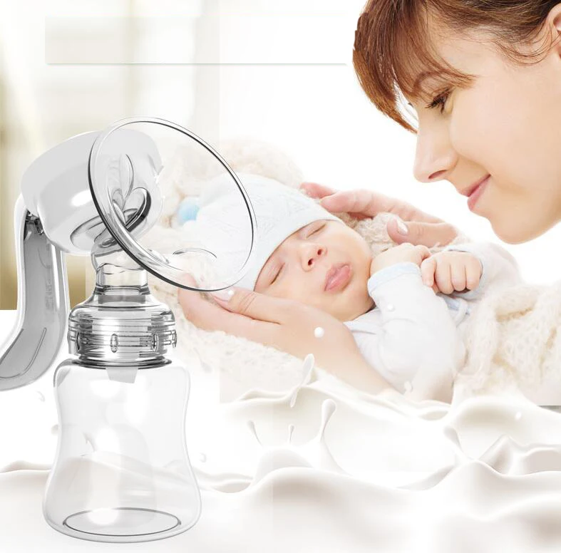 Original Manual Breast Feeding Pump Milk Silicon PP BPA Free With Baby Bottle Nipple Function Pumps J003 | Мать и ребенок
