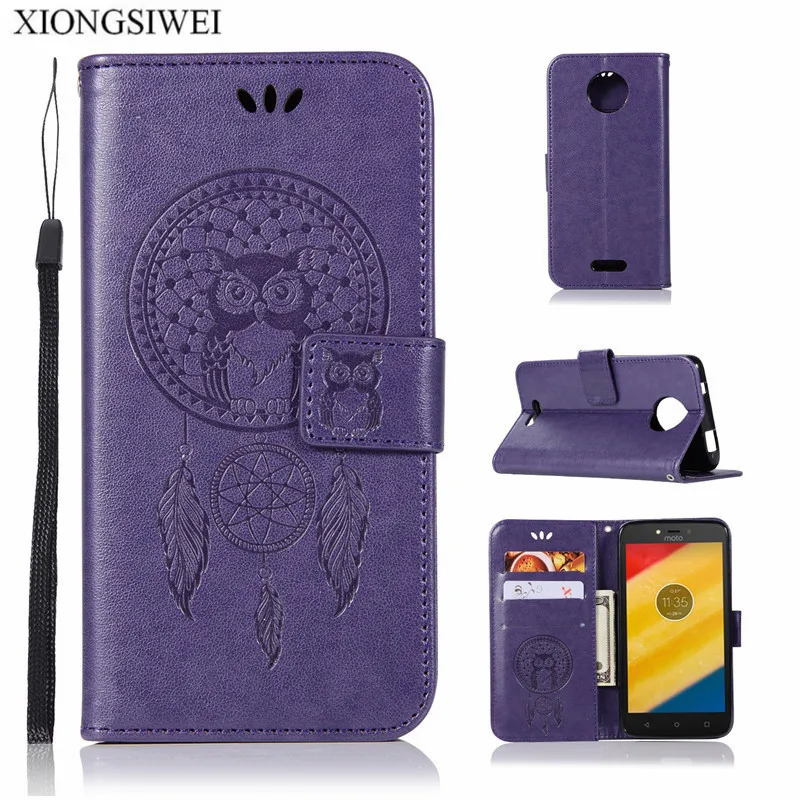 For Motorola Moto C Plus Case 5.0 Wallet PU Leather Back Cover XT1723 XT1724 Flip Phone Bag | Мобильные телефоны и