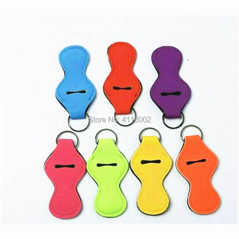 100pcs neoprene blank chapstick holder 6 colors beautiful monogramed