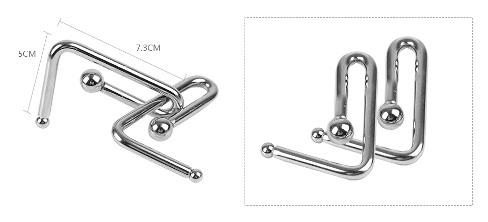 3 шт./компл. металлическая головоломка из проводов IQ Разум Логические Детские спортивные игры, игрушки для детей, взрослых, детские игрушки Монтессори подарки