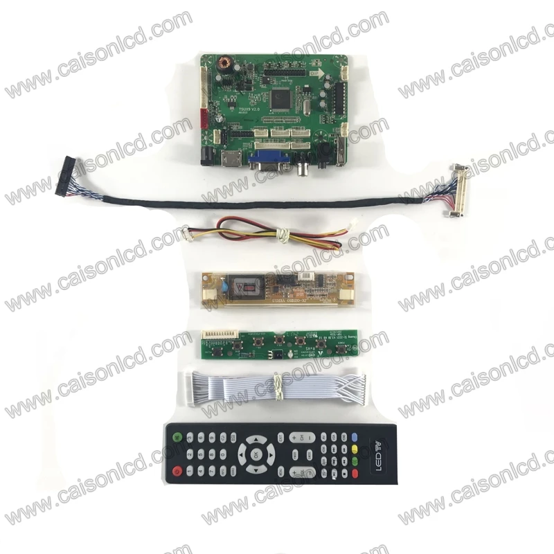 

TSUX9 V2.0 LCD controller board with HDMI VGA AV AUDIO for 5V LCD panel 18.5 inch 1366X768 M185XW01 V0 M185XW01 V4 LM185WH1-TLD2