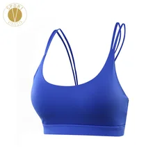 Спортивный бюстгальтер с узлом на спине для женщин, женский спортивный бюстгальтер для тренажерного зала фитнеса тренировок, Быстросохнущий стильный спортивный бюстгальтер со съемными ремешками