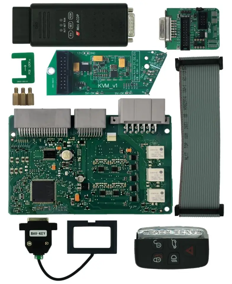 Промо-акция! Yanhua мини ACDP JLR KVM модуль для Land Rover и ключи для jaguar программирования- подача заявки на добавление ключ или все ключи утеряны - Цвет: full sets for JLR