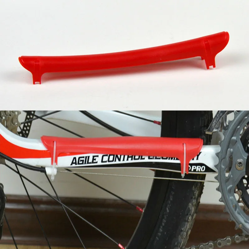 Road Bike Bicycle Frame Chain Stay Posted Protector Cycling Accessories Plastic Bicycle Bike Chain Guard Protection