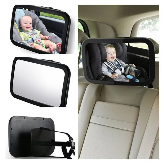 Adjustable Wide Car Back Seat Baby Facing Rear View Mirror Ward Infant