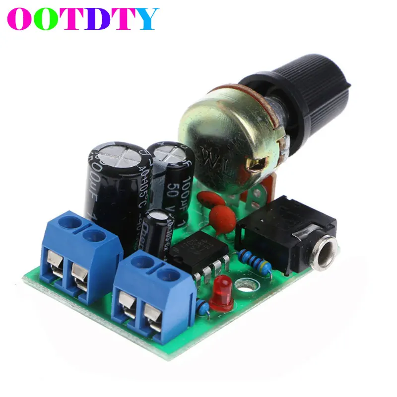 

Mini Audio Power Amplifier Module Board DC 3V~12V 5V Module Adjustable Volume LM386