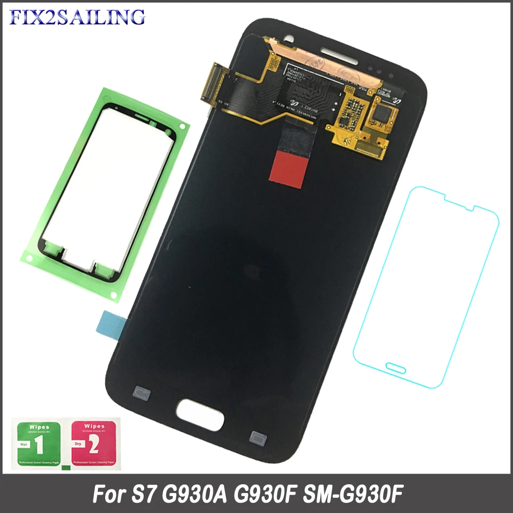 

FIX2SAILING 100% Tested Working AMOLED LCD Display Touch Screen Assembly For Samsung Galaxy S7 G930A G930F SM-G930F
